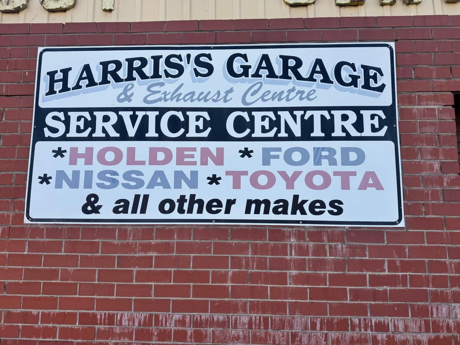 Ute being serviced at Harris's Garage